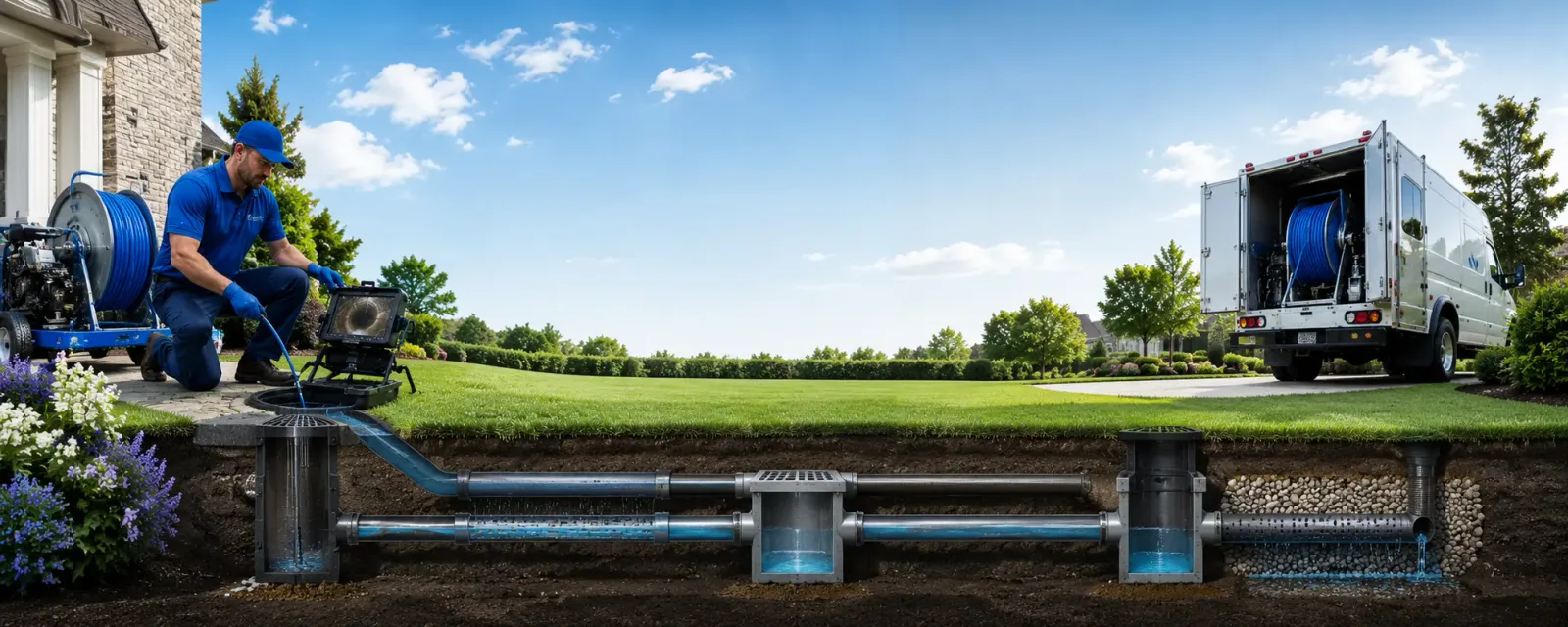 Outdoor drain cleaning information for Bunker, MO